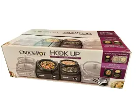 Sccpmdpk-ch2 Crock-pot Hook Up System 2 Quart Round Unit And 1 Ovals Brand New Open Box