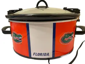 Sccpncaa600-ufl Crock-pot -florida Gators Football Team Colors And Graphics 6 Quart Slow Cooker Euc #2