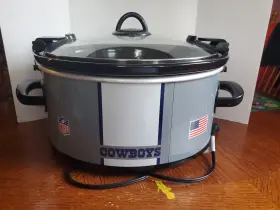 Sccpnl600-dc Crock-pot Dallas Cowboys 6 Quart Slow Cooker Used Works Great #2