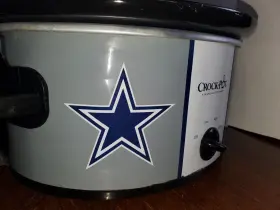 Sccpnl600-dc Crock-pot Dallas Cowboys 6 Quart Slow Cooker Used Works Great #3