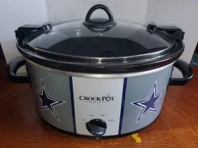 Sccpnl600-dc Crock-pot Dallas Cowboys 6 Quart Slow Cooker Used Works Great