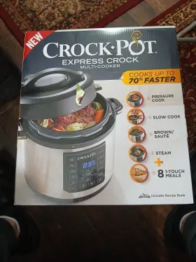Sccppc600v1ds Crock-pot 6-quart Express Multi-cooker 8 One Touch Meals New Never Opened