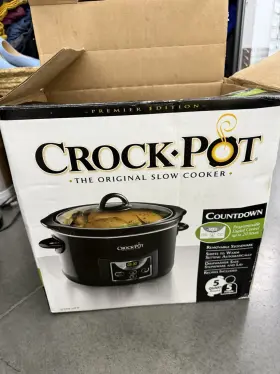 Sccprcs07-b Crock-pot Countdown Timer 5 Quart Slow Cooker Removable Stoneware Black