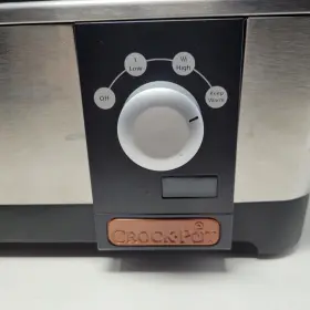 Sccptm600-s Crock Pot Crock-pot 6 Quart Slow Cooker Model Stainless And Black Tested Works #2