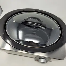 Sccptm600-s Crock Pot Crock-pot 6 Quart Slow Cooker Model Stainless And Black Tested Works #3