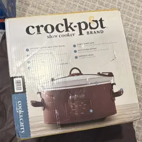 Sccpvfc400-rt Crock-pot 4 Quart Slow Cooker Red Locking Lid Keep Warm