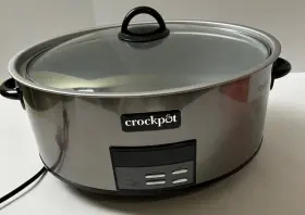 Sccpvfc800-ds-br Crock-pot Large 8-quart Programmable Slow Cooker Auto Black Stainless Steel - No Liner