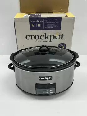 Sccpvfc800-ds Crock-pot Large 8-quart Programmable Slow Cooker With Auto Warm Setting Black #3