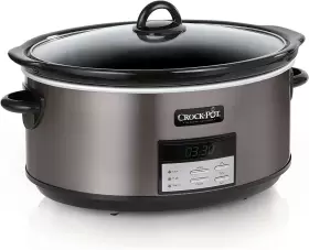 Sccpvfc800-ds Crock-pot Large 8-quart Programmable Slow Cooker With Auto Warm Setting Black