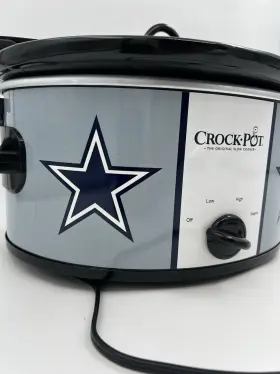 Sccpvl600-bcm Crock-pot Dallas Cowboys 6 Quart Slow Cooker Crockpot - Mint #3