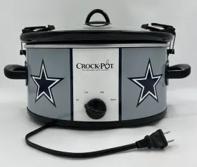 Sccpvl600-bcm Crock-pot Dallas Cowboys 6 Quart Slow Cooker Crockpot - Mint