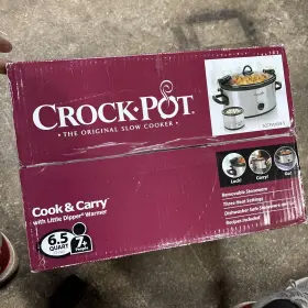 Sccpvl659-s Crock-pot Cook And Carry 6.5 Quart Slow Cooker With Little Dipper Warmer #2