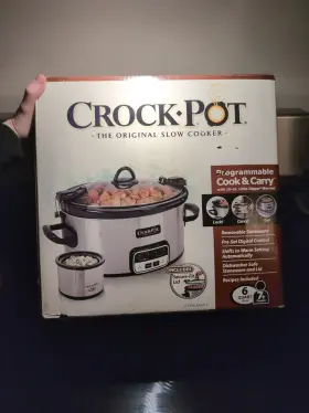 Sccpvlr609-s Crock-pot 6 Quart With Little Dipper Warmer Open Box Never Used Sccpvlr609-s Crock-pot 6 Quart With Little Dipper Warmer Open Box Never Used