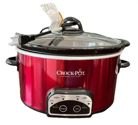 Sccpvp400-r Crock-pot New Slow Cooker 4-quart Oval Smart Heat Red Auto Warm