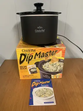 Scr151wg Crock-pot Rival Dip Master Slow Cooker 1.5 Quart Black Stoneware