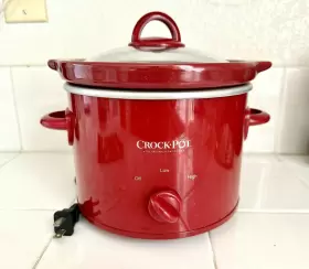 Scr200-r Crock-pot Model Original Slow Cooker Red Removable Stoneware 2 Quart #2