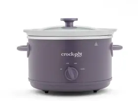 Scr200-rd Crock-pot New In Box- 2 Quart Manual Slow Cooker With Keep Warm Purple/white