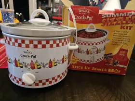 Scr209tg Crock-pot Vintage Summer Sizzler Edition New With Box 2004