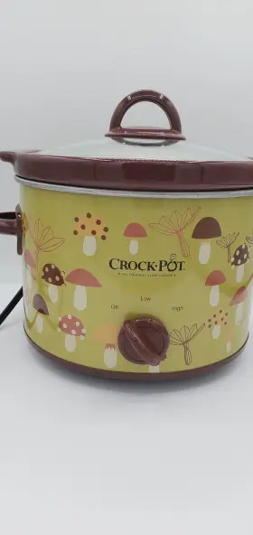 Scr250-fm2 Crock-pot With Mushrooms Avocado Green Model Hard To Find Tested #2