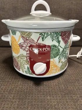 Scr250-lef Crock-pot 2.5 Quart Fall Leaves Slow Cooker With Removeable Works