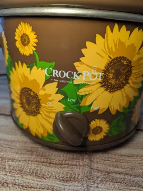 Scr250-snf Crock-pot Rare Slow Cooker Sunflowers Brown 2.5 Quart Limited Edition 2013 Euc #2