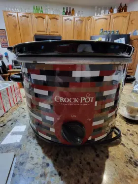 Scr250-urc Crock-pot Slow Cooker 2.5 Quart Red Black White Tan Gray Plaid #2