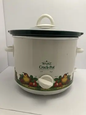 Scr300 Crock-pot Rival Crockpot Slow Cooker 2 Quart Vintage Tested Works #2