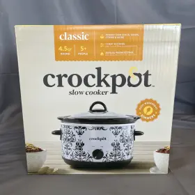 Scr450-pt-br Crock-pot Brand New Scr450-pt 4.5 Quart Crockpot Slow Cooker 3 Heat Settings