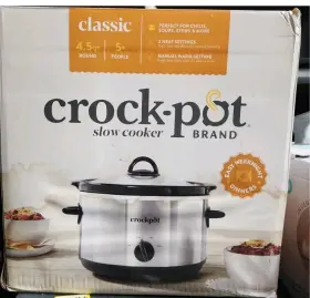 Scr503-sp-s-br Crock-pot Manual 5-quart Round Slow Cooker
