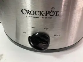 Scr503-um-np Crock-pot Model #scr503-um-np. Stainless Steel. Round 5 Quart. Excellent Cond #2 Scr503-um-np Crock-pot Model #scr503-um-np. Stainless Steel. Round 5 Quart. Excellent Cond #2