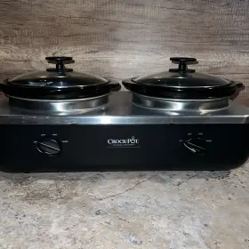 Scrbv500-bs Crock Pot Scrbc500-bs Double Dual Slow Cooker Sc500 Round Buffet Cook Crockpot