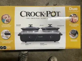 Scrbc505-bs Crock-pot Double The Original Slow Cooker 2.5 Qts Each Buffet New In Box