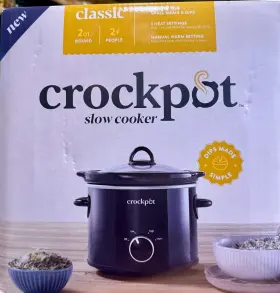 Crock-pot Scrm20-bp Mint Unopened Classic 2 Quart Crockpot Slow Cooker - Model Sunbeam