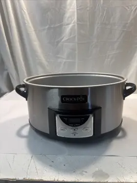 Sccpvc609-sc Crock-pot Scv609-sc Hamilton Beach Crockpot Slow Cooker 6 Quart Base Only Tested