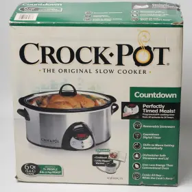 Scvc609c-ss Crock-pot 6 Quart Slow Cooker Stainless Steel Countdown Digital Timer