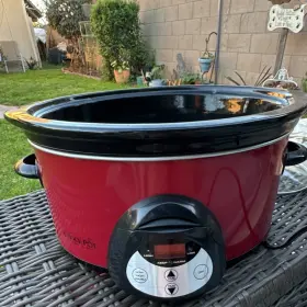 Scvc651r-fcp Crock-pot Red Programmable Stoneware Slow Cooker Electric
