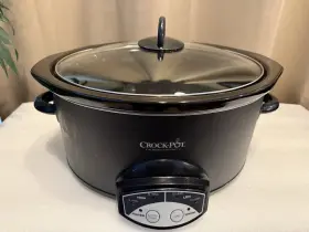 Scvp550-b-cp Crock-pot Slow Cooker Timer 6 Quart Black Model Tested