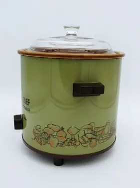 H1212 Crockery Chef Vintage Ceramic Electric Slow Cooker Model - 1970s 3 1/2 Q #3