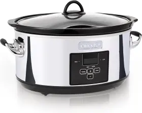 Crockpot 445002870801 Crock-pot 7 Quart Programmable Slow Cooker With Digital Timer Food Warmer Poli