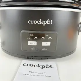 Cpscvc60ll-bp Crockpot Cpscvc60ll-s Crock-pot 6 Quart Cook And Carry Programmable Slow Cooker Black #2