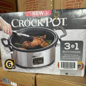 Sccpvmc63-sj Crockpot Crock-pot 3-in-1 Multi-cooker Stainless Steel New #3