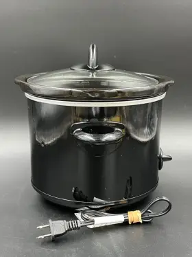 Scr300-b Crockpot Crock-pot Brand 3 Quart Round Manual Slow Cooker Stainless Steel And Black #2
