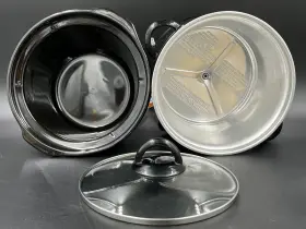 Scr300-b Crockpot Crock-pot Brand 3 Quart Round Manual Slow Cooker Stainless Steel And Black #3