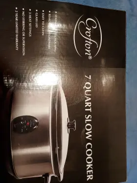 4309-09 Crofton Slow Cooker By 7 Quart #4309-09 New In Box