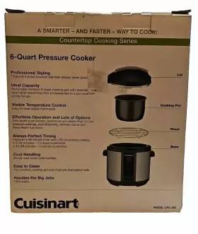 Cpc600fr Cuisinart Cpc-600 6-quart Electric Pressure Cooker New In Box #3