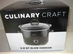 Np-ka-00058 Culinary Craft Electric Slow Cooker 2.6 Quart New Stoneware And Lid Diswasher Safe