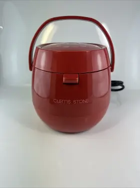 10324 Curtis Stone Dura Pan Mini Multi Slow Cooker Red New #2