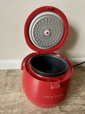 10324cy Curtis Stone Dura Pan Mini Multi Slow Cooker Red #2