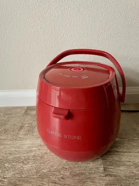 10324cy Curtis Stone Dura Pan Mini Multi Slow Cooker Red