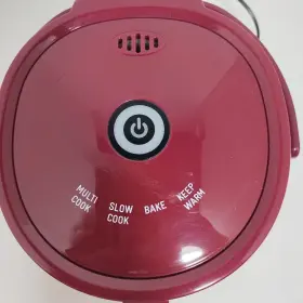 10324rd Curtis Stone Multicooker Slow Cook Bake 0.8 L Red Maroon Tested Working #2